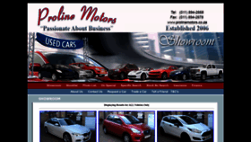 What Prolinemotors.co.za website looked like in 2022 (1 year ago)