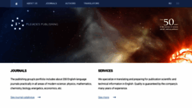 What Pleiades.online website looked like in 2022 (1 year ago)