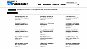 What Pcforecaster.com website looked like in 2022 (1 year ago)