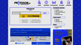 What Profesor.pl website looked like in 2022 (3 years ago)
