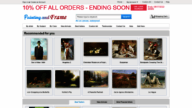 What Paintingandframe.com website looked like in 2022 (1 year ago)