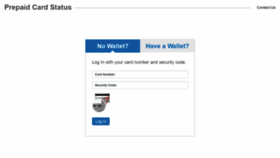 What Prepaidcardstatus.com website looked like in 2022 (1 year ago)