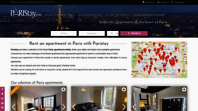 What Paristay.com website looked like in 2022 (1 year ago)