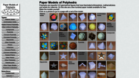 What Polyhedra.net website looked like in 2022 (1 year ago)