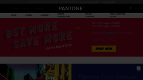 What Pantone.com website looked like in 2022 (1 year ago)