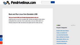 What Pendrivelinux.com website looked like in 2022 (1 year ago)