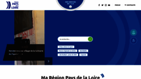 What Paysdelaloire.fr website looked like in 2022 (1 year ago)