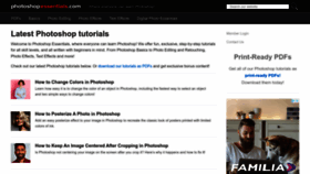 What Photoshopessentials.com website looked like in 2022 (1 year ago)