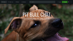 What Pitbull-chat.com website looked like in 2022 (1 year ago)