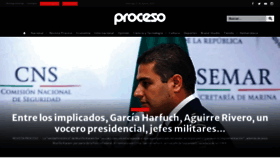 What Proceso.com.mx website looked like in 2022 (1 year ago)