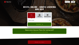 What Pizzahut.be website looked like in 2022 (1 year ago)
