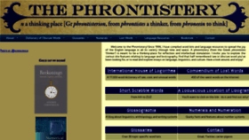 What Phrontistery.info website looked like in 2022 (1 year ago)
