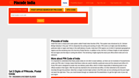 What Pincodeofindia.in website looked like in 2022 (1 year ago)