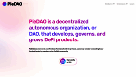 What Piedao.org website looked like in 2022 (1 year ago)