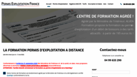 What Permis-exploitation-france.fr website looked like in 2022 (1 year ago)