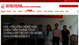 What Ptithcm.edu.vn website looked like in 2022 (1 year ago)