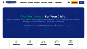 What Parentsnkids.com website looked like in 2022 (1 year ago)