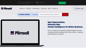 What Plimsoll.co.uk website looked like in 2022 (1 year ago)