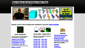 What Professorwaltertadeu.mat.br website looked like in 2022 (1 year ago)