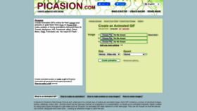 What Picasion.com website looked like in 2022 (1 year ago)