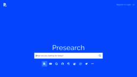 What Presearch.org website looked like in 2022 (1 year ago)