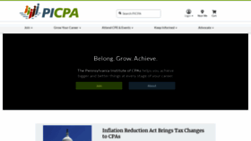 What Picpa.org website looked like in 2022 (1 year ago)