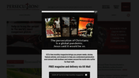 What Persecution.org website looked like in 2022 (1 year ago)