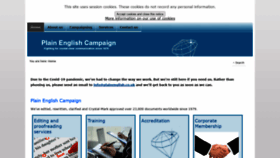 What Plainenglish.co.uk website looked like in 2022 (1 year ago)