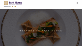 What Parkhouserestaurant.co.uk website looked like in 2022 (1 year ago)