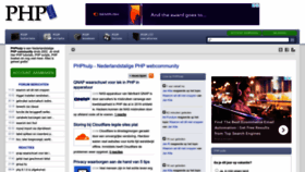 What Phphulp.nl website looked like in 2022 (1 year ago)