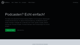 What Podcaster.de website looked like in 2022 (1 year ago)