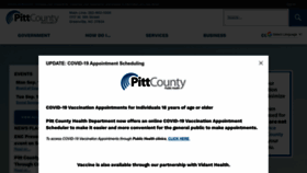 What Pittcountync.gov website looked like in 2022 (1 year ago)