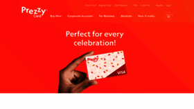 What Prezzycard.co.nz website looked like in 2022 (1 year ago)