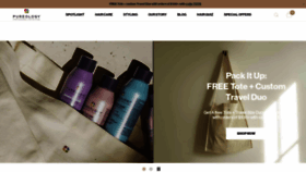 What Pureology.com website looked like in 2022 (2 years ago)