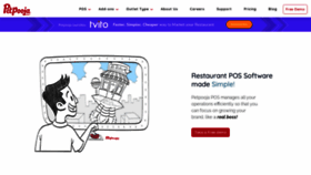 What Petpooja.com website looked like in 2022 (1 year ago)