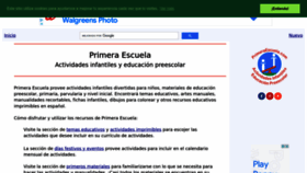 What Primeraescuela.com website looked like in 2022 (1 year ago)
