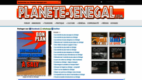 What Planete-senegal.com website looked like in 2022 (1 year ago)