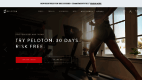 What Pelotoncycle.com website looked like in 2022 (1 year ago)