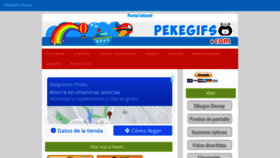 What Pekegifs.com website looked like in 2022 (1 year ago)