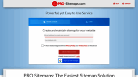 What Pro-sitemaps.com website looked like in 2022 (2 years ago)