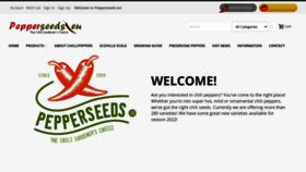 What Pepperseeds.eu website looked like in 2022 (1 year ago)