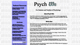 What Psywww.com website looked like in 2022 (1 year ago)