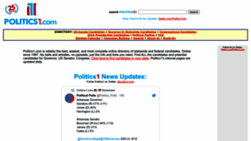What Politics1.com website looked like in 2022 (1 year ago)