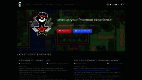 What Pokemonrevolution.net website looked like in 2022 (1 year ago)