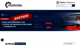 What Proindustria.gob.do website looked like in 2022 (1 year ago)