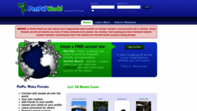 What Penpalworld.com website looked like in 2022 (1 year ago)