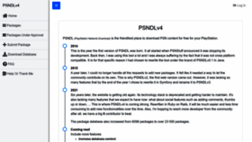 What Psndl.net website looked like in 2022 (1 year ago)