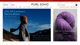 What Purlsoho.com website looked like in 2022 (1 year ago)