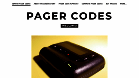 What Pagercodes.com website looked like in 2022 (1 year ago)
