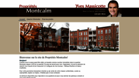 What Proprietesmontcalm.com website looked like in 2022 (1 year ago)